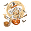 Hund Hexe Halloween Hund
