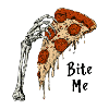 Knochenhand Pizza Bite Me