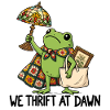 Frosch im Handarbeits-Chic