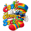 Lustige bunte Socke