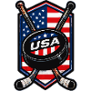USA Eishockey Flaggen Schild
