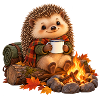 Igel am Lagerfeuer