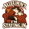 Gemütliche Herbstkatze
