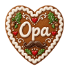 Opa Herz Lebkuchenmotiv