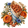 Gebrannte Mandeln mit Edelweiß & Blumen