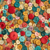 Bunte Knöpfe – Collage Couture