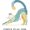 Stretch. Relax. Purr. – Katze