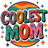 Coolste Mama Retro Regenbogen