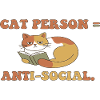 Katze liest, Anti-Social