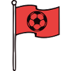 Rote Fussball Eckfahne Icon