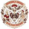 Rockabilly Skull Garage Roses