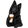 Groenendael mit Latte Macchiato