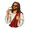 Jesus mit Latte Macchiato