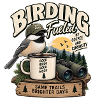Vogelbeobachtung, angetrieben von Kaffee