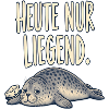 Heute nur liegend – entspannte Robbe
