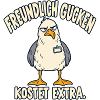 Freundlich gucken kostet extra – Möwe
