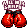 Boxer mit ironischem Statement