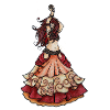 Boho-Tänzer in Sunset Ruffles