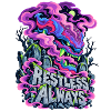 Neon Drache Graffiti Restless Always