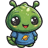 Kleiner Planetenfreund Alien Shirt