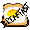 Toast mit Spiegelei Grafik