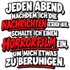 Abendhorrorfilm als Beruhigung