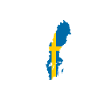 Schweden Herzschlag Flagge