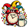 Karneval 11:11 Kaffee Uhr