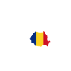 Herzschlag mit Rumänischer Flagge