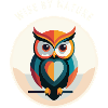 Wise by Nature – Eule mit Schriftzug