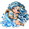 Wassermann Sternzeichen Frauen Kawaii