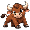 Stier Sternzeichen Kawaii