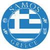 Samos Emblem Blauweiß Symbol