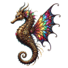 Steampunk-Seepferdchen