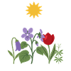 Gartenfreunde · Natur · Sonne · Veilchen