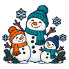 Schneemannteam – Wir bauen Winterfreude
