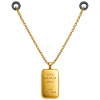 Goldbarren Kettenanhänger 