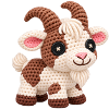 Kuscheltier Ziege Amigurumi