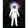 Astronaut im Farbspektrum