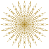Golden Sunburst-Knoten-Design