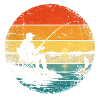 Angler - Fischer - Angel - angeln Sonnenuntergang