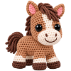 Häkelpferd Kuschelpony