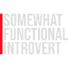 Somewhat Functional Introvert Spruch Logo Text