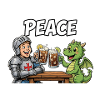 Ritter trifft Drache: Friedenstoast