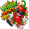 Veggie Spicy Guy Cartoon