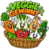 Veggie Gewinn Gemüsekorb Cartoon