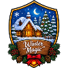 Winterzauberwald Chalet Schild