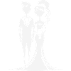 Hochzeitsduo Silhouette