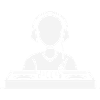 DJ-Mixer Silhouette mit Kopfhörern