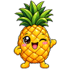 Ananas Kawaii Style – Süße Tropenfrucht